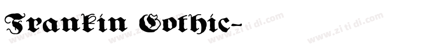 Frankin Gothic字体转换